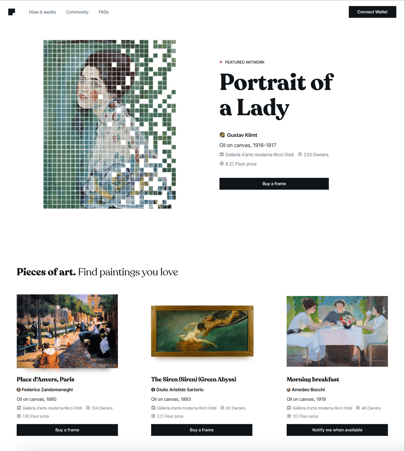 Sito Web Frames
