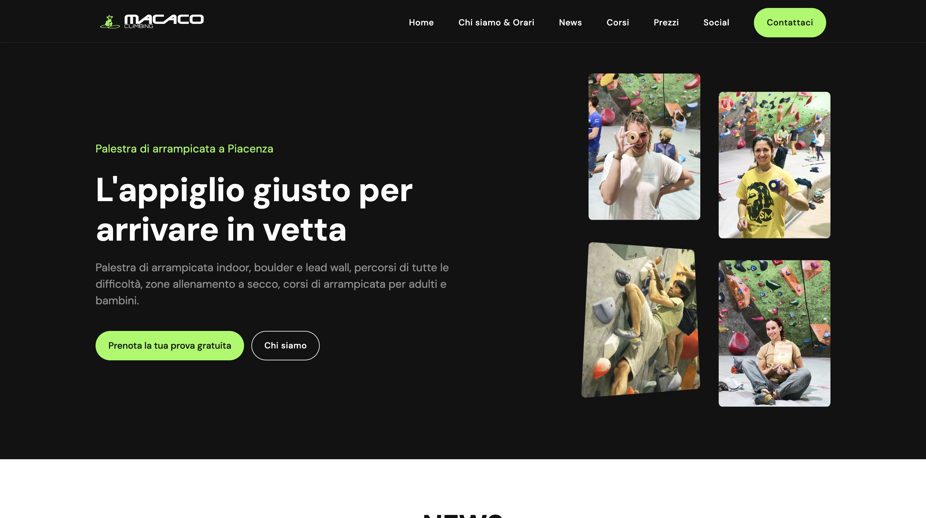 Macaco sito web