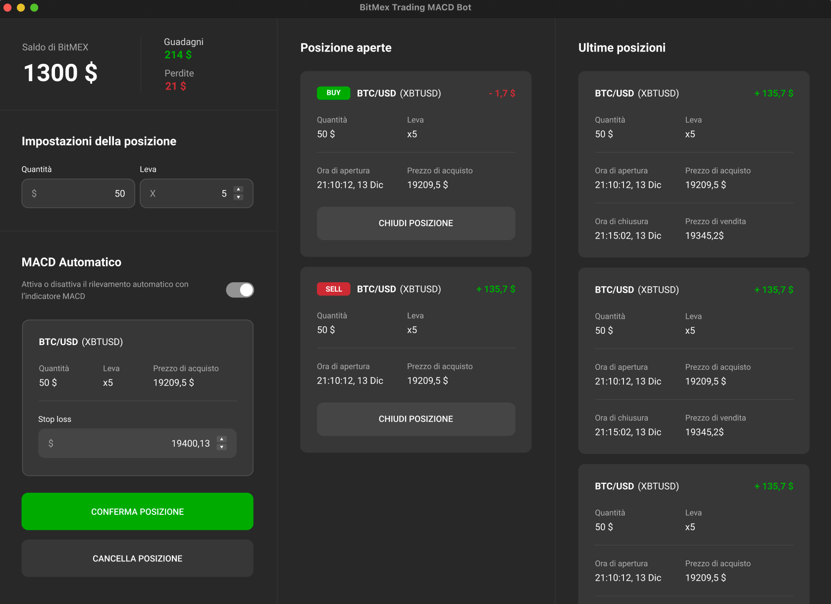 Immagine trading bot